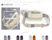 Tablet Screenshot of habitatskateboards.com